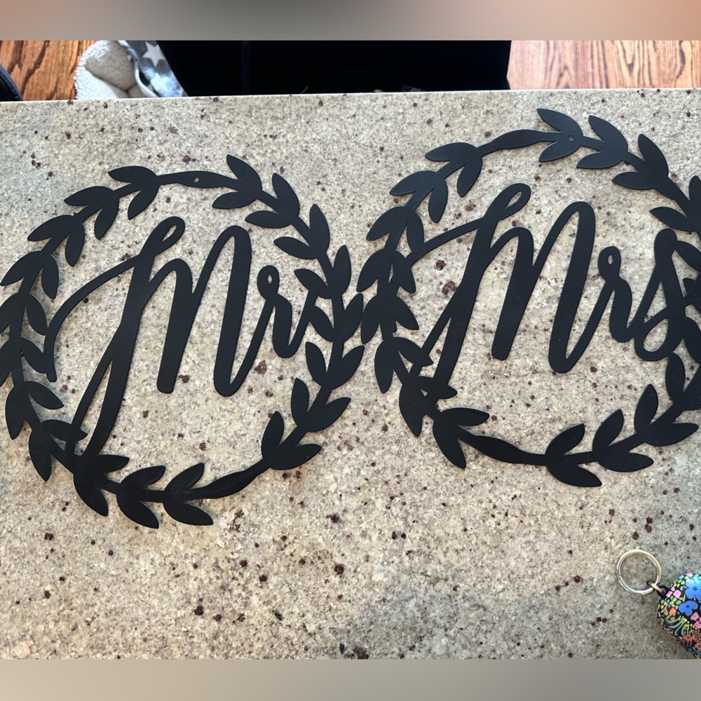 “Mr” & “Mrs” Wedding Reception Chair Signs